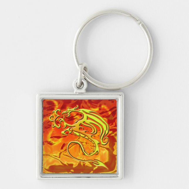Llavero del dragón del fuego (Frente)