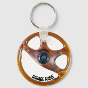 Llavero del dueño del garaje del volante del