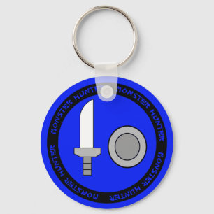 Llavero del emblema de la espada y del escudo