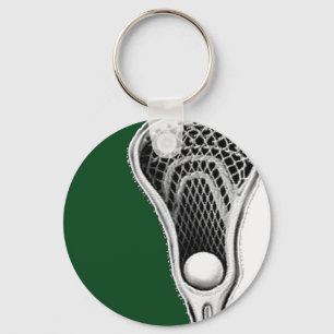 Llavero del equipo verde de Lacrosse