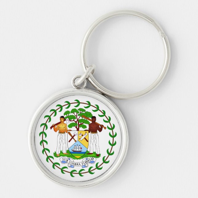 Llavero del escudo de armas de Belice (Frente)