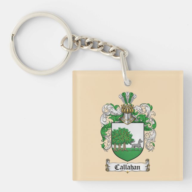 Llavero del Escudo de Armas de Callahan (Frente)