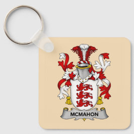 Llavero del Escudo de Armas de la Familia McMahon