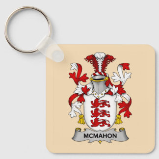 Llavero del Escudo de Armas de la Familia McMahon