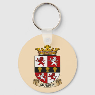 Llavero del Escudo de Armas de la Familia Murphy