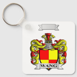 LLAVERO DEL ESCUDO HERALDICO Y CRESTA DE LA FAMILI