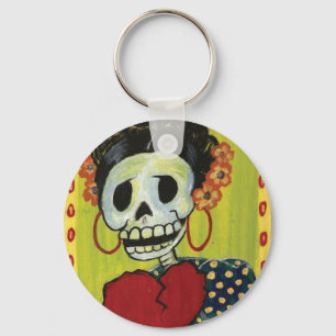 llavero del esqueleto de dia de los muertos