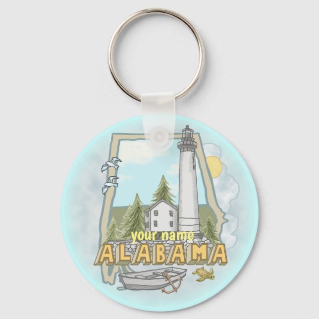 Llavero del faro de Alabama (Anverso)