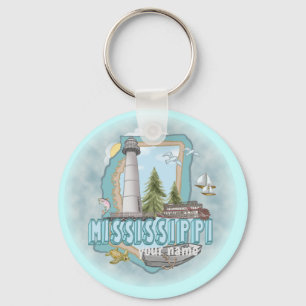 Llavero del faro de Mississippi 