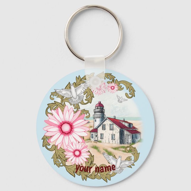 Llavero del faro Pink Daisy (Anverso)