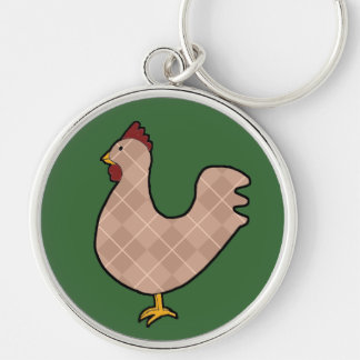 Llavero del gallo del arte popular de Argyle