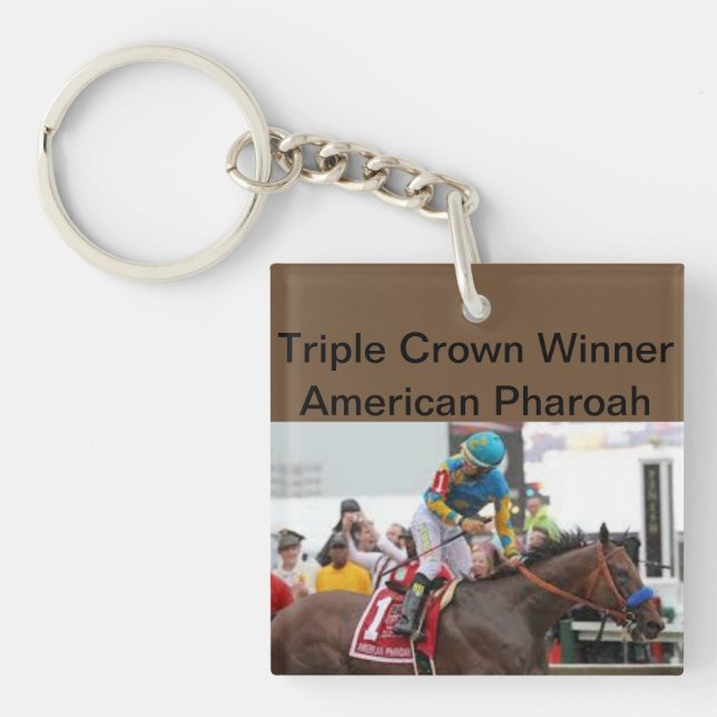 Llavero del ganador del Triple Crown de Pharoah (Frente)