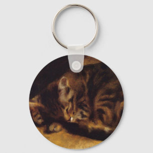 Llavero del gato el dormir de Renoir