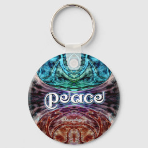 Llavero del gráfico de la meditación de la paz