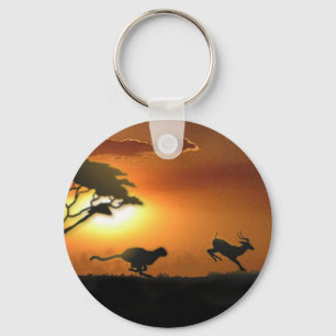 Llavero del guepardo y del Gazelle