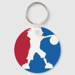 Llavero del icono del muchacho del baloncesto