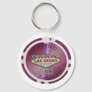 Llavero del jugador de póker de Las Vegas