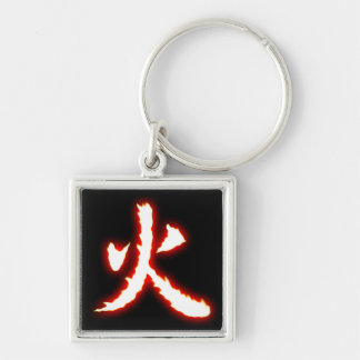 Llavero del kanji del fuego