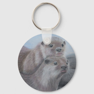 Llavero del llavero de la nutria
