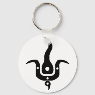 llavero del logotipo del skateteam de la