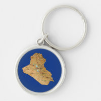 Llavero del mapa de Iraq