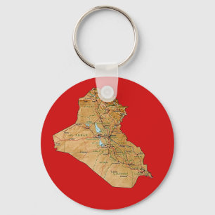 Llavero del mapa de Iraq