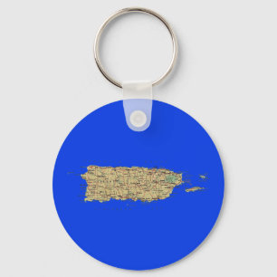 Llavero del mapa de Puerto Rico