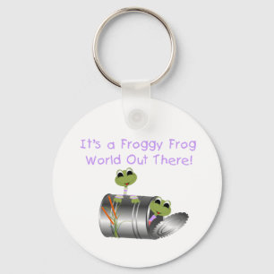 Llavero del mundo de la rana del Froggy