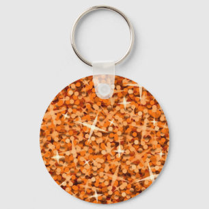 Llavero del naranja del Glitz