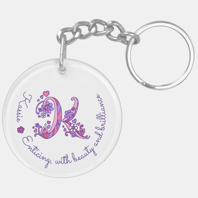 Llavero del nombre y del significado del monograma (Izquierda Bajo)