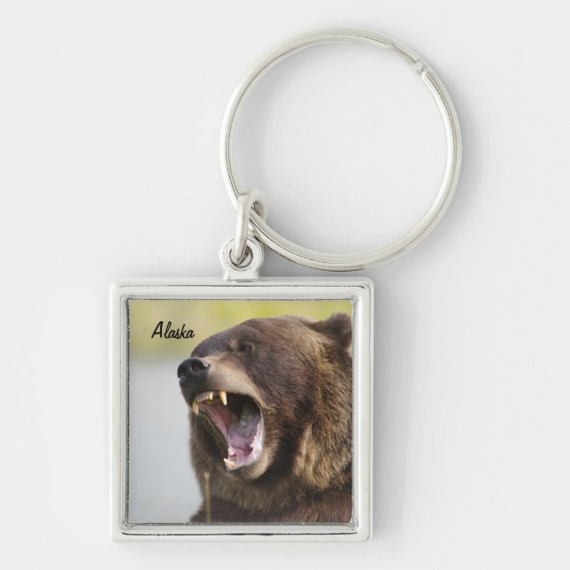 Llavero del oso de Alaska Brown (Frente)