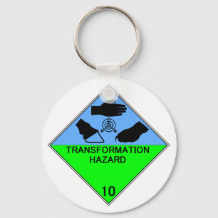 Llavero del peligro de la transformación