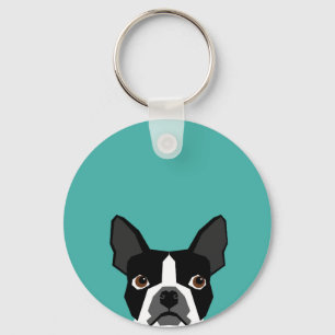 Llavero del perro de Boston Terrier