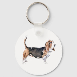 Llavero del perro del Bassett