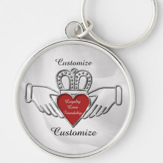 Llavero del personalizado de Claddagh de la