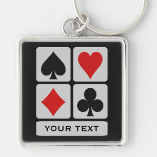 Llavero del personalizado del jugador de tarjeta