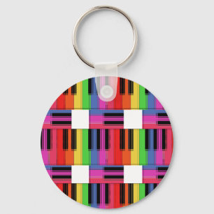 Llavero del piano del arco iris