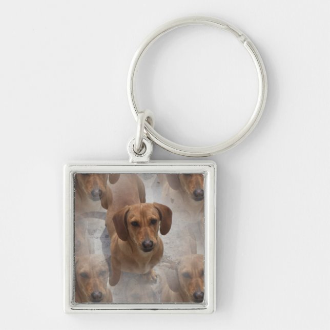 Llavero del rescate del Dachshund (Frente)