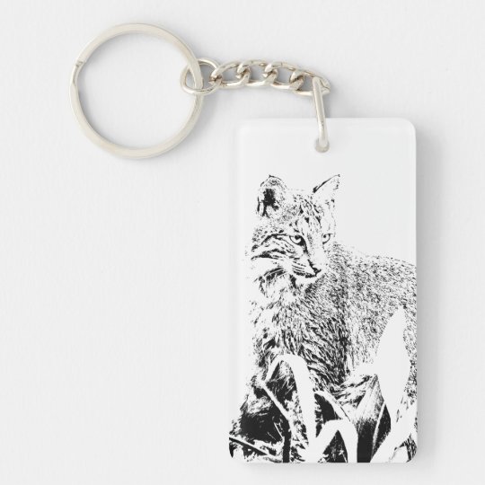 Llavero del retrato del lince