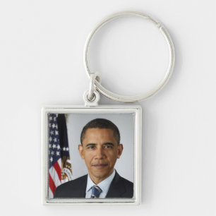 Llavero del retrato presidencial de Barack Obama