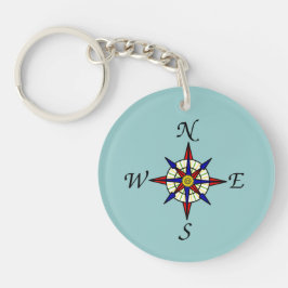 Llavero del rosa de compás