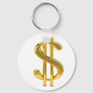 Llavero del Rótulo de dólar del oro