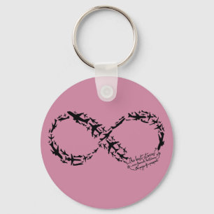 Llavero del símbolo del infinito, regalo del