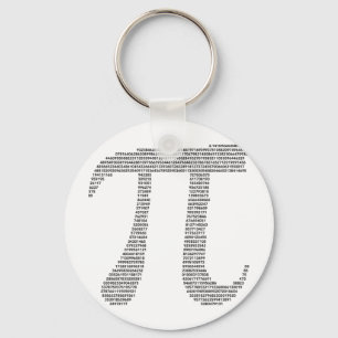 Llavero del símbolo del pi