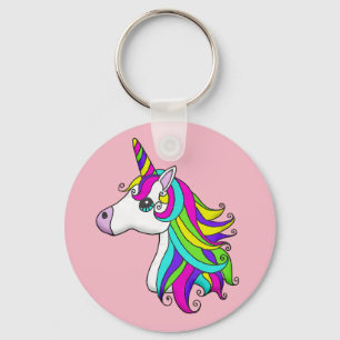 Llavero del unicornio del arco iris