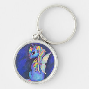 Llavero del unicornio del Faerie del arco iris