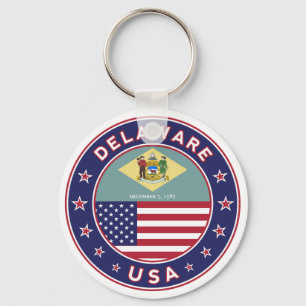 Llavero Delaware, camiseta de Delaware, pegatina de Delawa