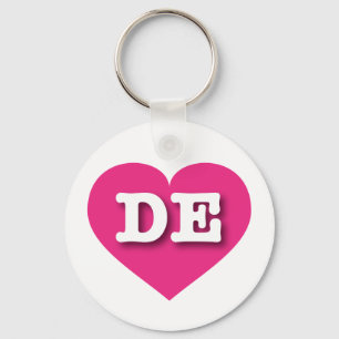Llavero Delaware Hot Pink Heart - Me encanta DE