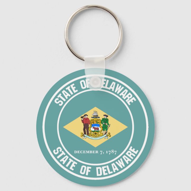 Llavero Delaware Round Emblem (Anverso)