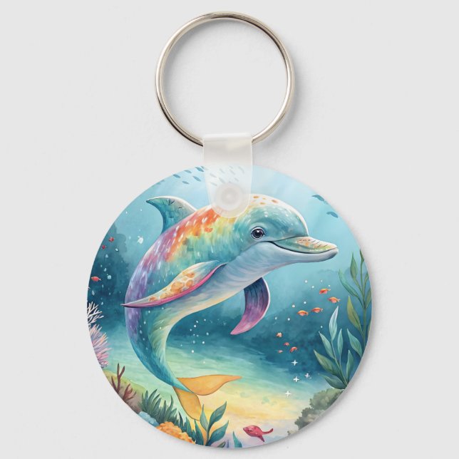 Llavero Delfín subacuático (Anverso)